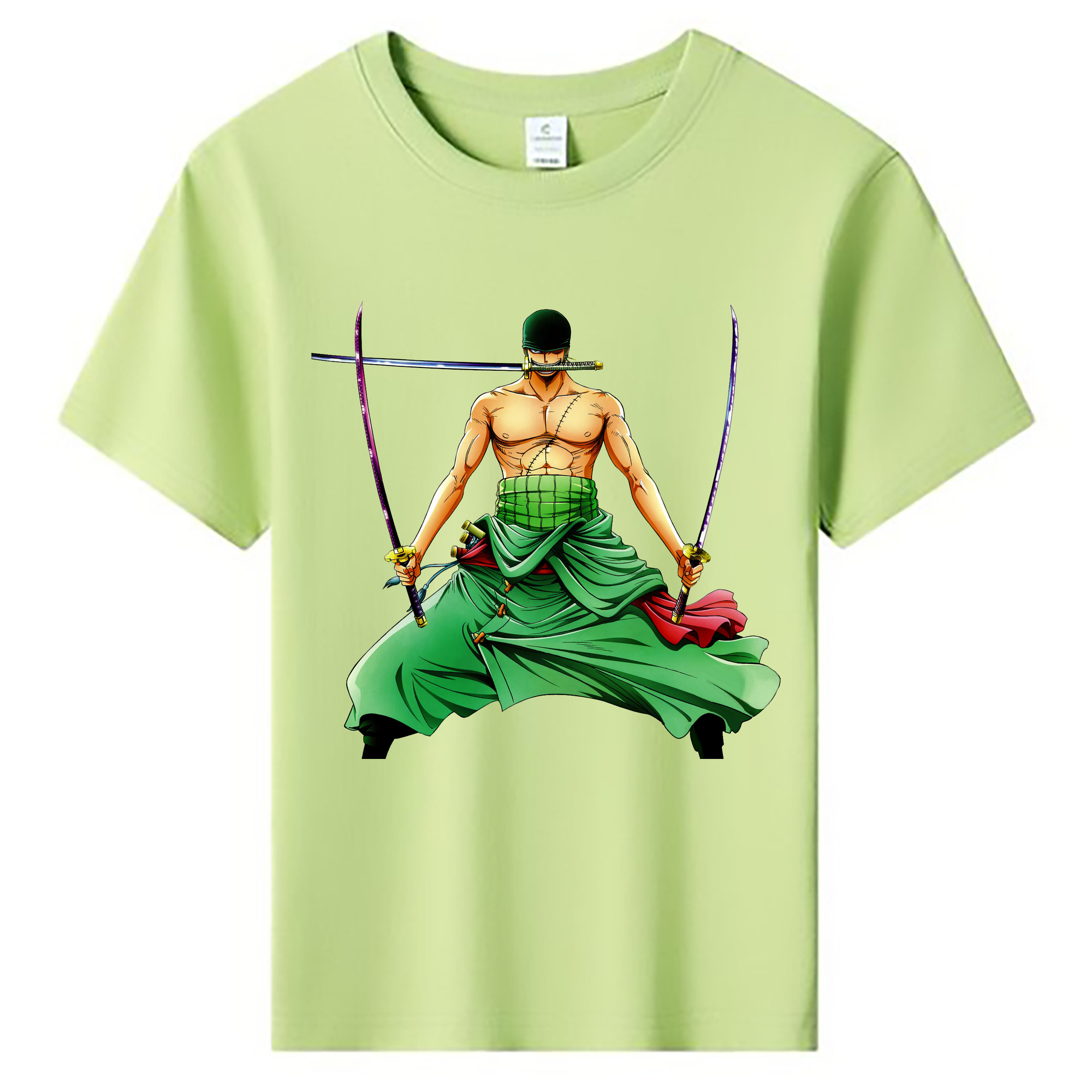 ワンピース ロロノア・ゾロ ONE PIECE Roronoa Zoro 綿100％キッズTシャツ（フロントプリント）